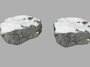 snow rocks 3D Model