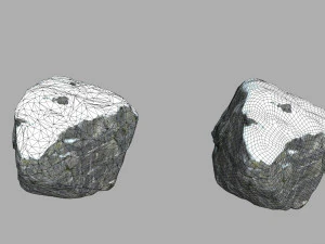 snow rocks 3D Model