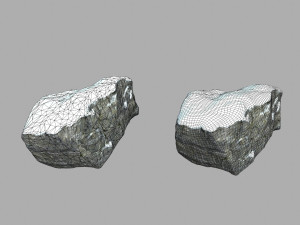 snow rocks 3D Модель
