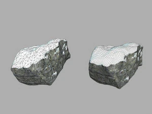 snow rocks 3D Model