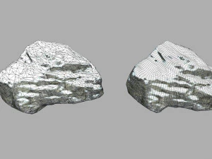snow rocks 3D Model