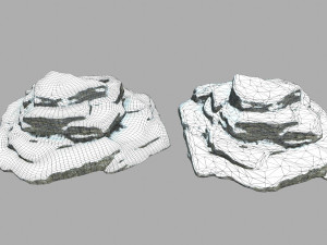 snow rocks 3D Модель