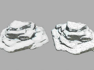snow rocks 3D Model