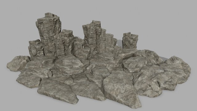 rocks Model 3D .c4d .max .obj .3ds .fbx .stl .blend 