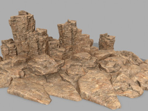 desert rock 3D 모델