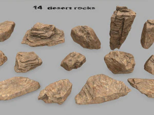 desert rock 3D Model