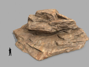 desert rock Modello 3D