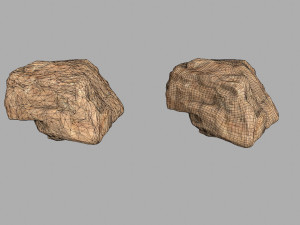 desert rock Modello 3D