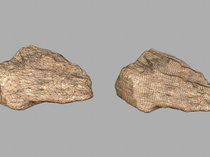 desert rock Modello 3D
