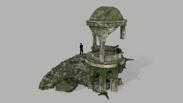 oldtemple 3D 模型 .c4d .max .obj .3ds .fbx .stl .blend 