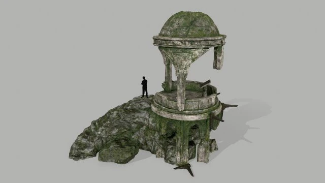 oldtemple 3D Model .c4d .max .obj .3ds .fbx .stl .blend 