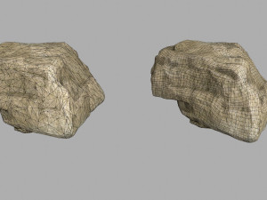 sea rocks Modèle 3D