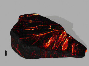 lava rocks 3D Model