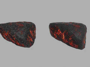 lava rocks 3D Model