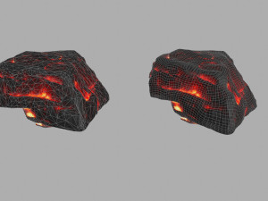 lava rocks 3D Model