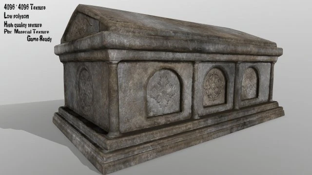 tomb 3D Model .c4d .max .obj .3ds .fbx .stl .blend 