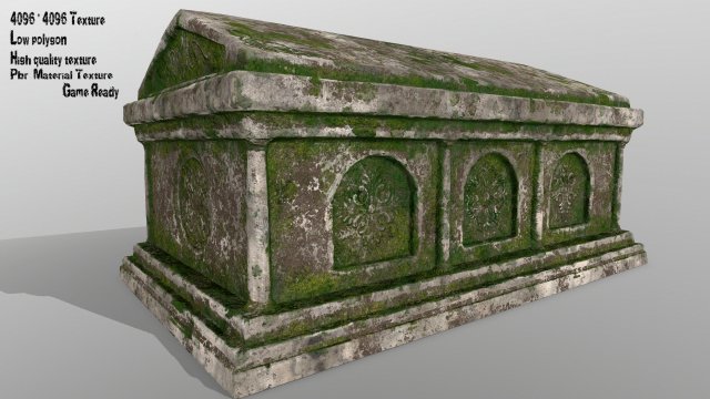 tomb 1 Model 3D .c4d .max .obj .3ds .fbx .stl .blend 