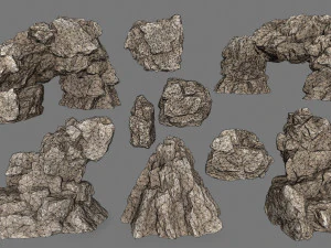 desert rock 3D Model