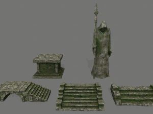 ruin set 3D Model