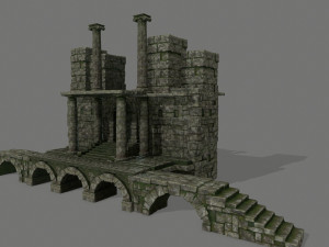 ruin set 3D Модель