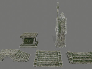 ruin set 3D Модель