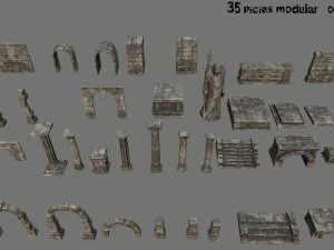 ru&iacute;nas antigas Modelo 3D