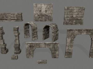 old ruins Modèle 3D