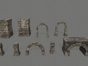 old ruins Modèle 3D