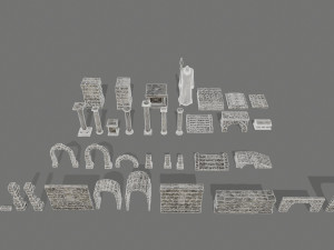 old ruins Modèle 3D