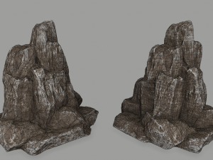 old rocks 3D मॉडल