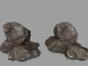 old rocks 3D मॉडल