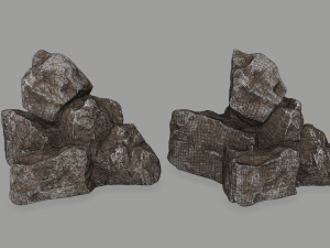 old rocks 3D मॉडल
