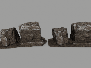 old rocks 3D मॉडल