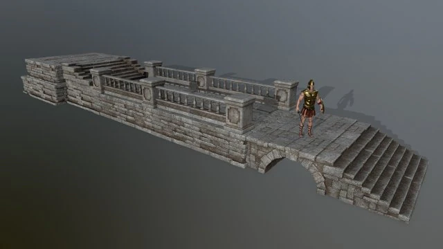 ruin set 3D Model .c4d .max .obj .3ds .fbx .stl .blend 