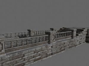 ruin set 3D-Modell