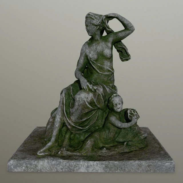 statue 3D Model .c4d .max .obj .3ds .fbx .stl .blend 