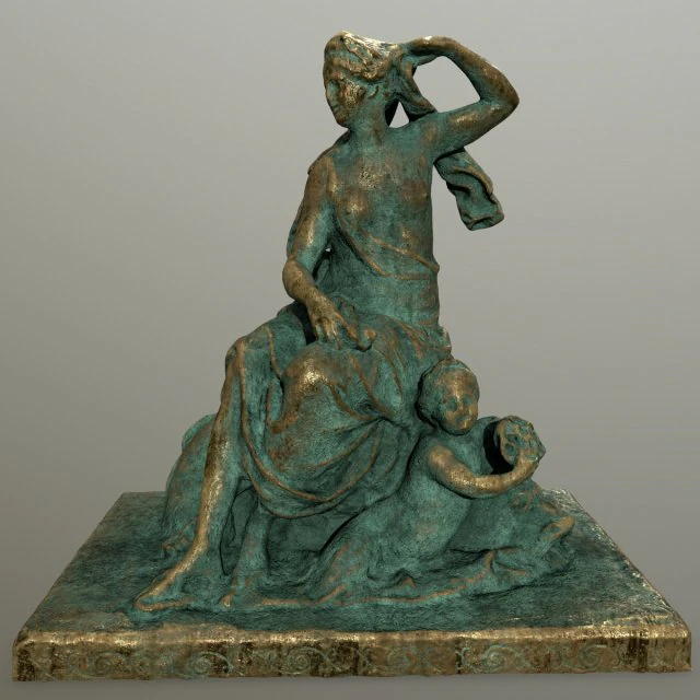 statue 3D Model .c4d .max .obj .3ds .fbx .stl .blend 