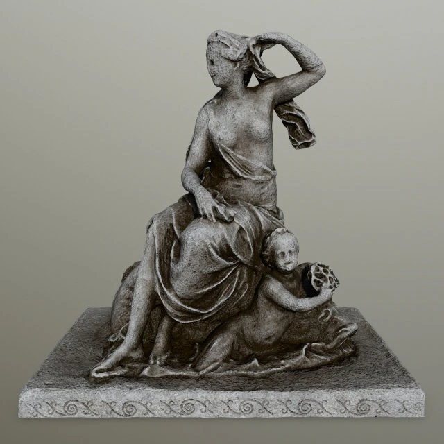 statue 3D Model .c4d .max .obj .3ds .fbx .stl .blend 