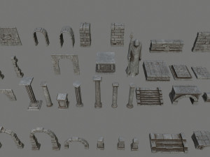 old ruin 3D-Modell