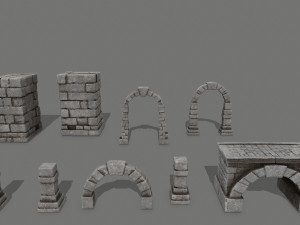 old ruin 3D-Modell