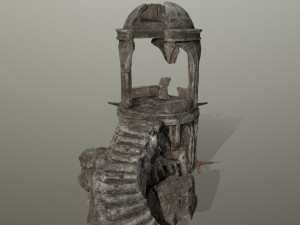 old temple 3D Modell