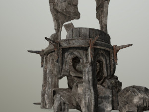 old temple 3D Modell