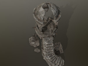 old temple 3D Modell