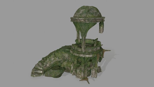 oldtemple 3D Model .c4d .max .obj .3ds .fbx .stl .blend 