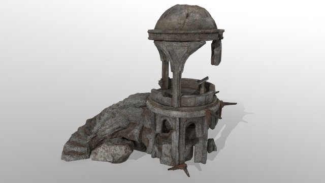 oldtemple Modello 3D .c4d .max .obj .3ds .fbx .stl .blend