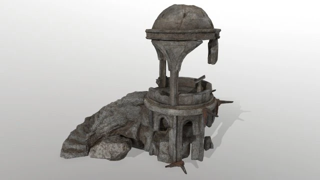 oldtemple 3D Model .c4d .max .obj .3ds .fbx .stl .blend 