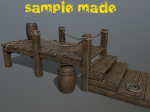 woods and ropes 3D Model