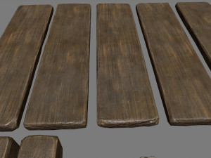 woods and ropes 3D Model