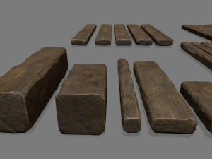 woods and ropes 3D Model