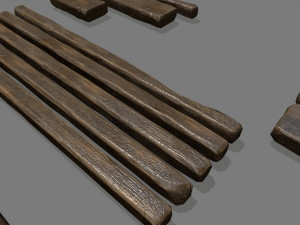 woods and ropes 3D Model